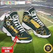 Personalized Nfl Kansas City Chiefs Camo Air Jordan 13 Shoes