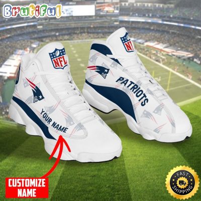 Personalized Nfl New England Patriots Air Jordan 13 Shoes