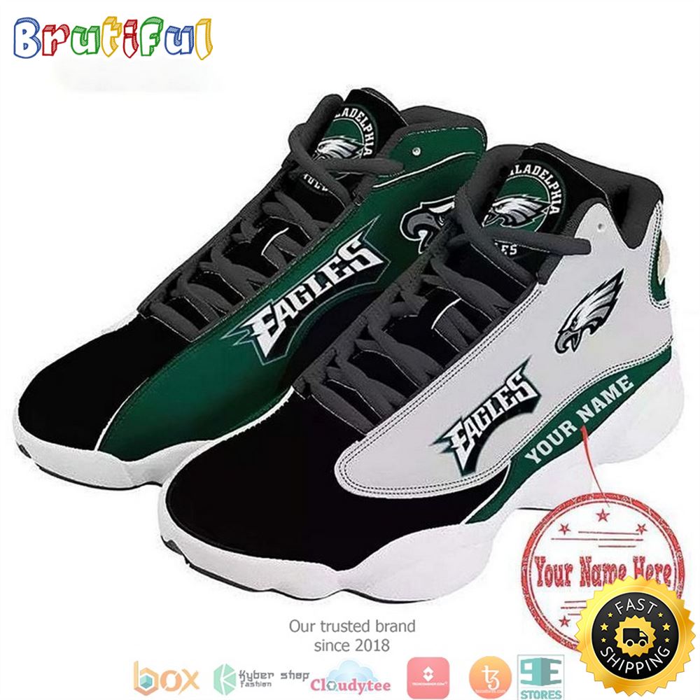 Personalized Philadelphia Eagles Football Nfl Air Jordan 13 Sneaker Shoes Personalized Philadelphia Eagles Football Nfl Air Jordan 13 Sneaker Shoes