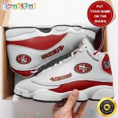 Personalized San Francisco 49Ers Nfl Team Custom Air Jordan 13 Shoes