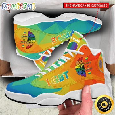 Personalized Sunflowers Lgbt Love Is Love Custom Air Jordan 13 Shoes