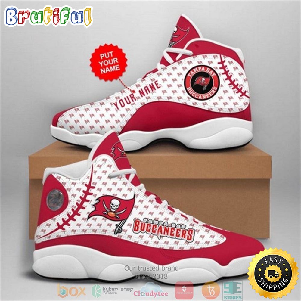 Personalized Tampa Bay Buccaneers Nfl Football Team 10 Air Jordan 13 Sneaker Shoes