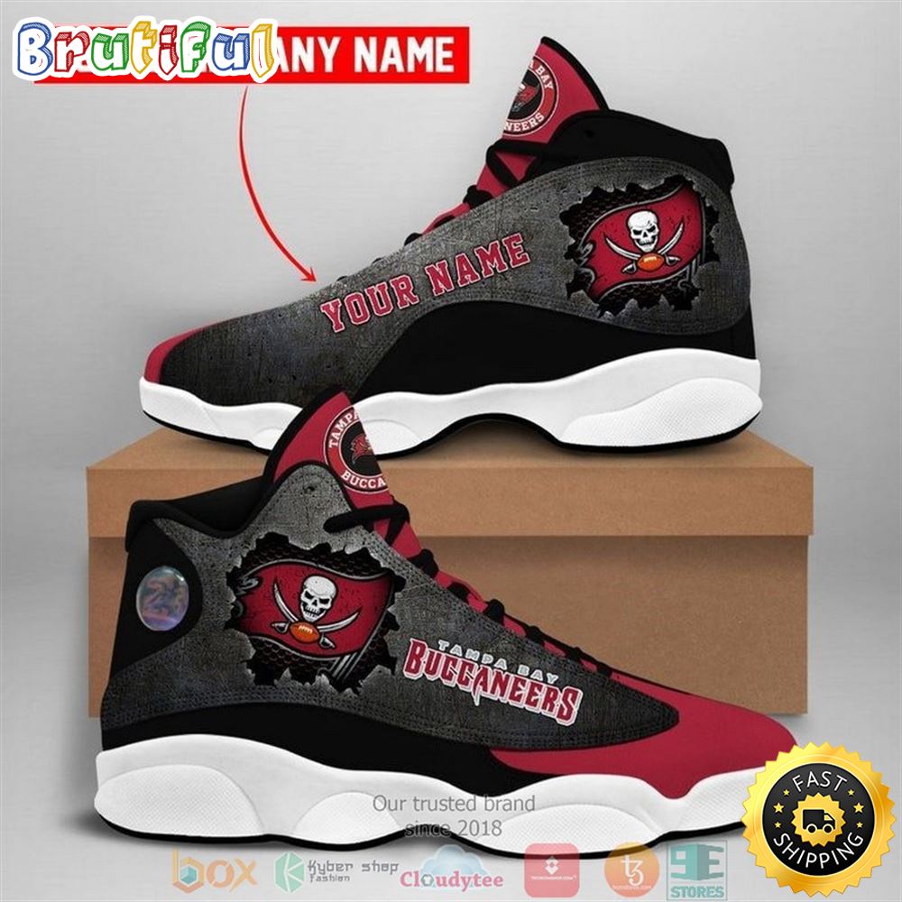 Personalized Tampa Bay Buccaneers Nfl Football Team 2 Air Jordan 13 Sneaker Shoes 2