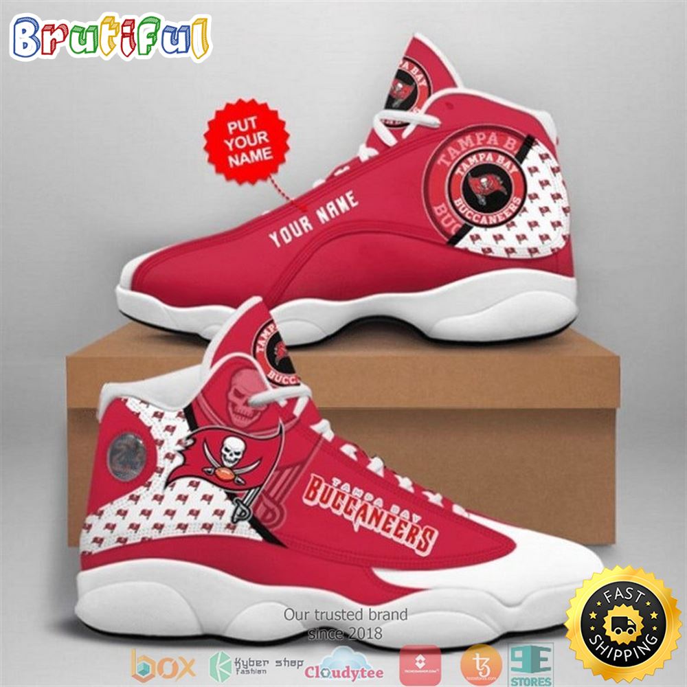 Personalized Tampa Bay Buccaneers Nfl Football Team 9 Air Jordan 13 Sneaker Shoes Personalized Tampa Bay Buccaneers Nfl Football Team 9 Air Jordan 13 Sneaker Shoes