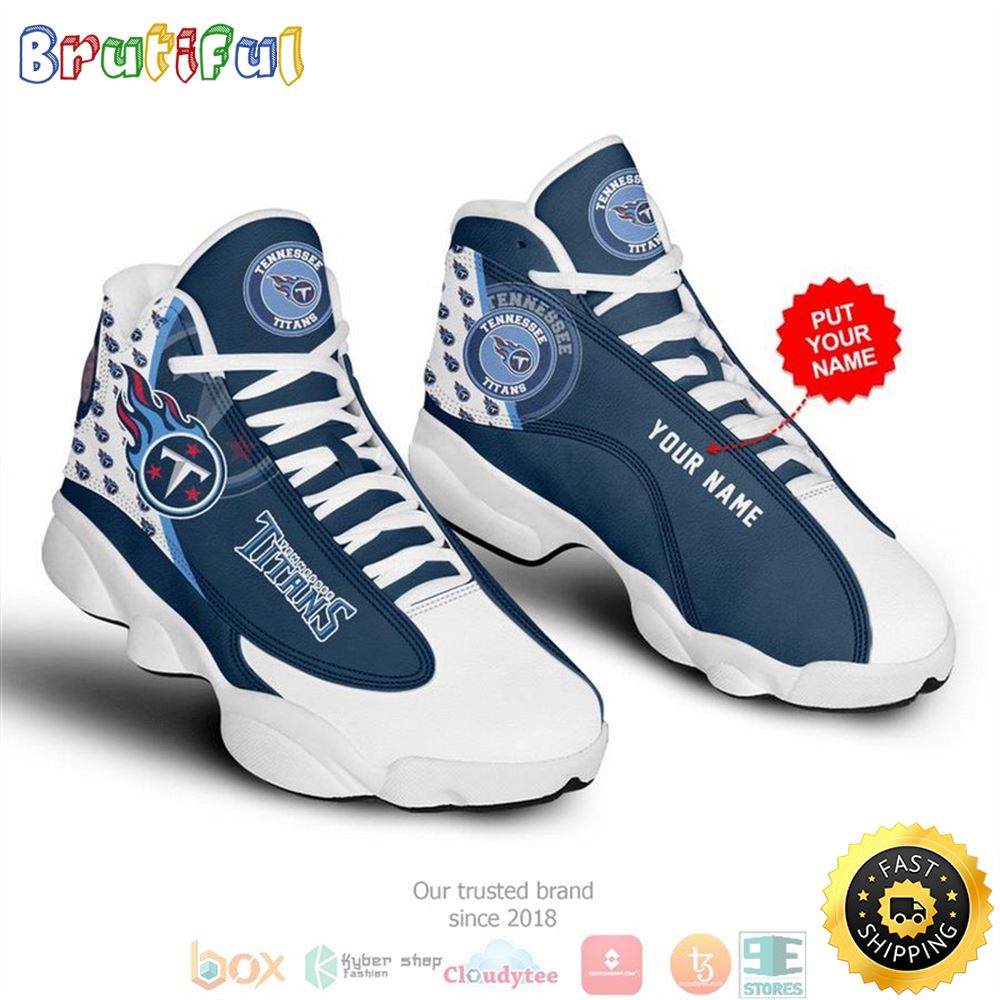 Personalized Tennessee Titans Nfl 2 Football Air Jordan 13 Sneaker Shoes
