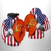 NBA Phoenix Suns US Flag Pullover Hoodie V2