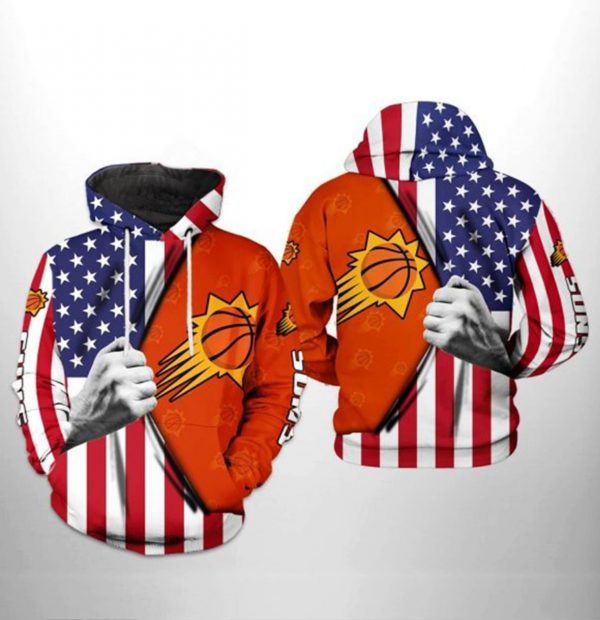 NBA Phoenix Suns US Flag Pullover Hoodie V2 NBA Phoenix Suns US Flag Pullover Hoodie V2