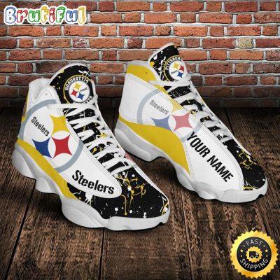 Pittsburgh Steelers Nfl Custom Name Air Jordan 13 Shoes