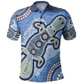 Australia Aboriginal Polo Shirt - Platypus Aboriginal Dot Painting
 Polo Shirt