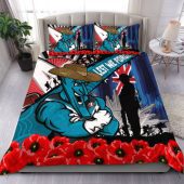 Port Adelaide Bedding Set Anzac Day Honor United In Spirit