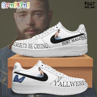 Post Malone World Tour Air Force 1 Sneaker Shoes