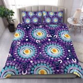 Australia Aboriginal Bedding Set - Abstract Seamless Pattern With Aboriginal Inspired Bedding Set