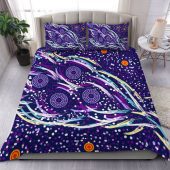 Australia Aboriginal Bedding Set - Purple Dot Dreamtime Bedding Set