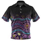 Australia Aboriginal Custom Polo Shirt - Dot In Aboriginal Style Polo Shirt