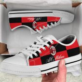 AC Milan Red Black Pattern Low Top Shoes