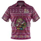 Queensland Cane Toads Christmas Custom Polo Shirt - Chrissie Spirit Polo Shirt