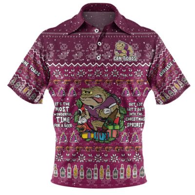 Queensland Cane Toads Christmas Custom Polo Shirt - Chrissie Spirit Polo Shirt