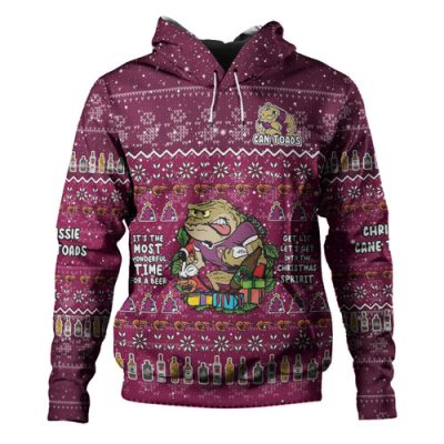 Queensland Cane Toads Christmas Custom Hoodie - Chrissie Spirit Hoodie