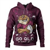 Queensland Maroons Hoodie Go QLD Maroons Break The Limit