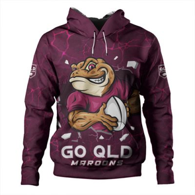 Queensland Maroons Hoodie Go QLD Maroons Break The Limit