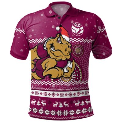 Queensland Cane Toads Christmas Custom Polo Shirt - Ugly Xmas And Aboriginal Patterns For Die Hard Fan Polo Shirt