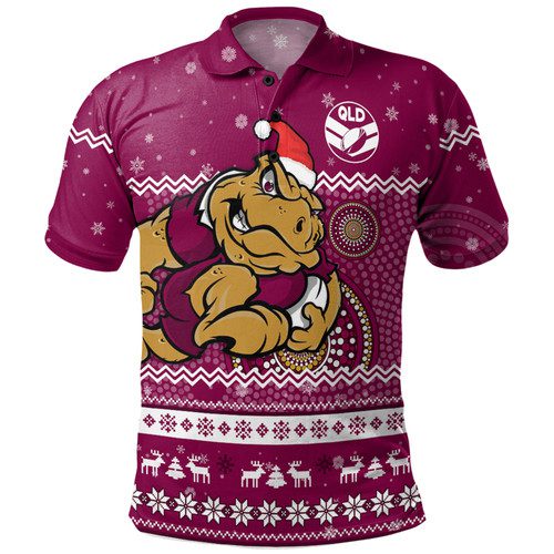 Queensland Cane Toads Christmas Custom Polo Shirt - Ugly Xmas And Aboriginal Patterns For Die Hard Fan Polo Shirt Queensland Cane Toads Christmas Custom Polo Shirt - Ugly Xmas And Aboriginal Patterns For Die Hard Fan Polo Shirt
