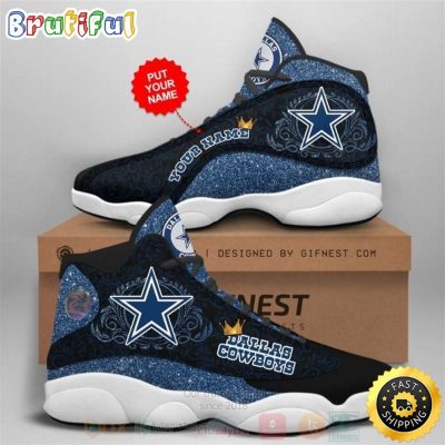 Queen Dallas Cowboys Nfl Mandala Football Team Custom Name Air Jordan 13 Shoes