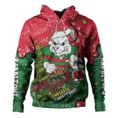 South Sydney Rabbitohs Custom Hoodie - Let's Get Lit Chrisse Pressie Hoodie