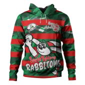 South Sydney Rabbitohs Hoodie - Happy Australia Day We Are One And Free
