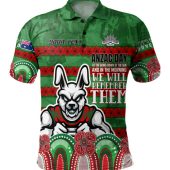 South Sydney Rabbitohs Custom Polo Shirt - Go The Mighty Heroes Polo Shirt