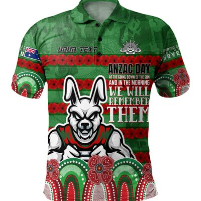 South Sydney Rabbitohs Custom Polo Shirt - Go The Mighty Heroes Polo Shirt