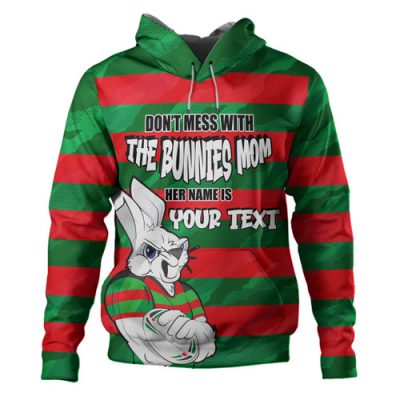 South Sydney Rabbitohs Mother's Day Hoodie - Screaming Mom and Crazy Fan