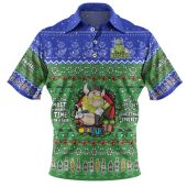 Canberra Raiders Christmas Custom Polo Shirt - Chrissie Spirit Polo Shirt