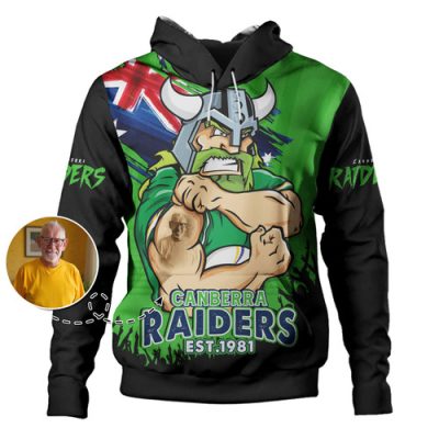 Canberra Raiders Hoodie Heart Of A Fighter Tough And Fearless