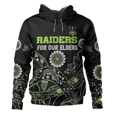 Canberra Raiders Naidoc Week Hoodie - NAIDOC WEEK 2023 Indigenous Inspired For Our Elders Theme