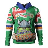 Canberra Raiders Hoodie - Happy Australia Day We Are One And Free