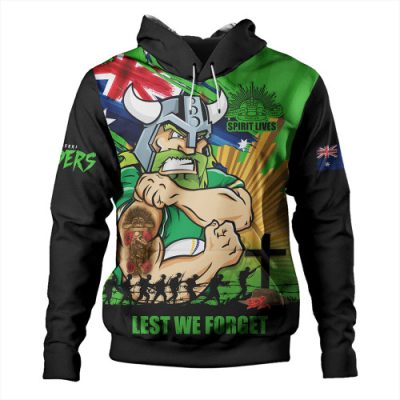 Canberra Raiders Hoodie Fearless ANZAC Defender