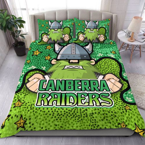Canberra Raiders Custom Bedding Set - Team With Dot And Star Patterns For Tough Fan Bedding Set Canberra Raiders Custom Bedding Set - Team With Dot And Star Patterns For Tough Fan Bedding Set