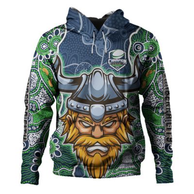 Canberra Raiders Grand Final Custom Hoodie - Custom Raiders Contemporary Style Of Aboriginal Painting Hoodie