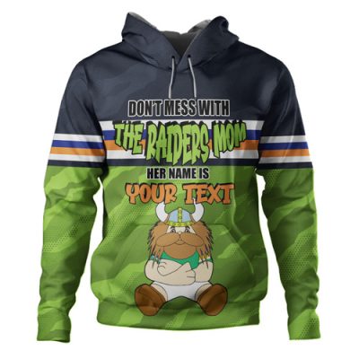 Canberra Raiders Mother's Day Hoodie - Screaming Mom and Crazy Fan