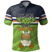 Canberra Raiders Father's Day Polo Shirt - Screaming Dad and Crazy Fan