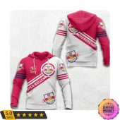 RB Leipzig Bundesliga Red White Pullover Hoodie