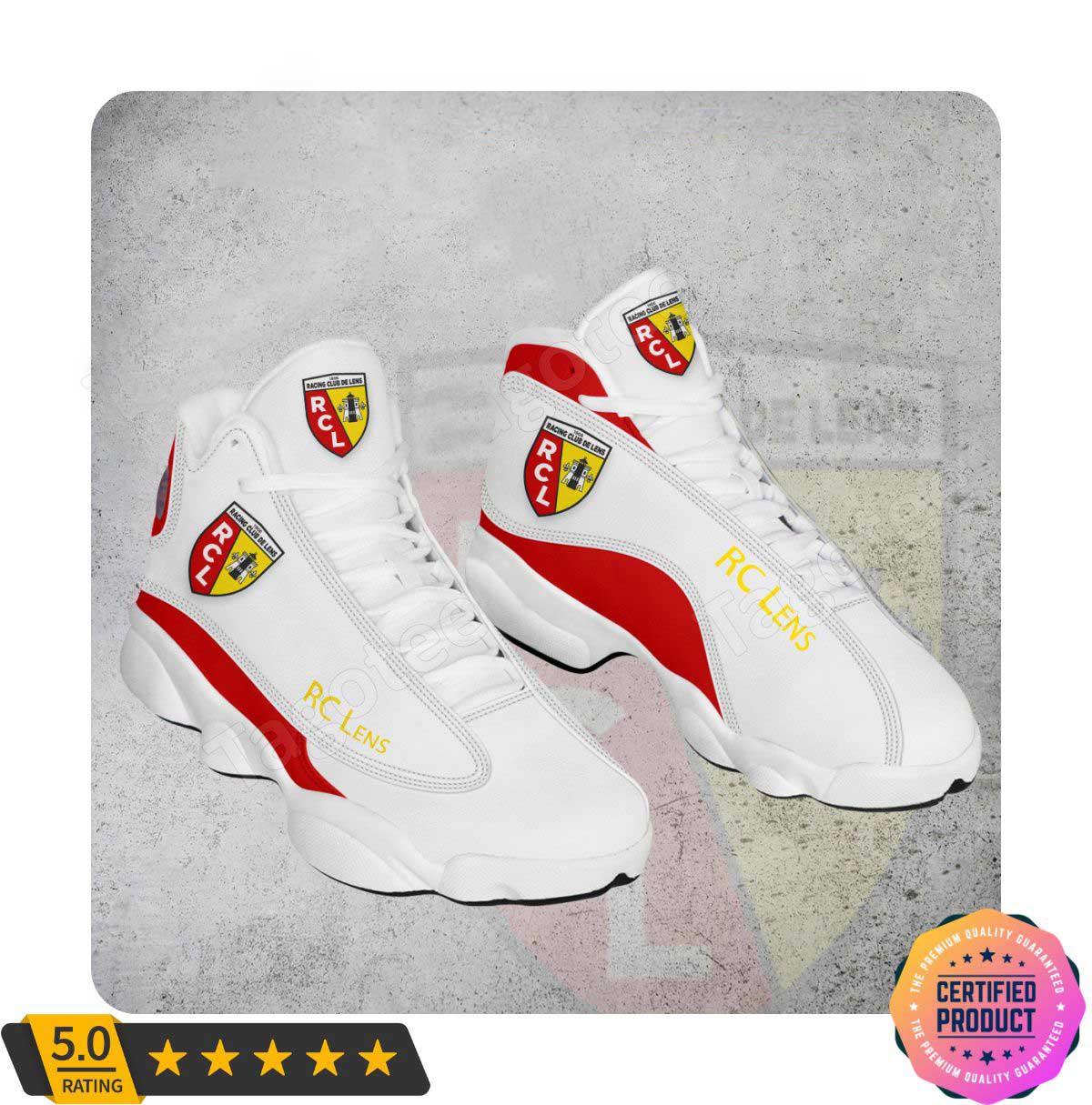 RC Lens White Red Air Jordan 13 Shoes RC Lens White Red Air Jordan 13 Shoes