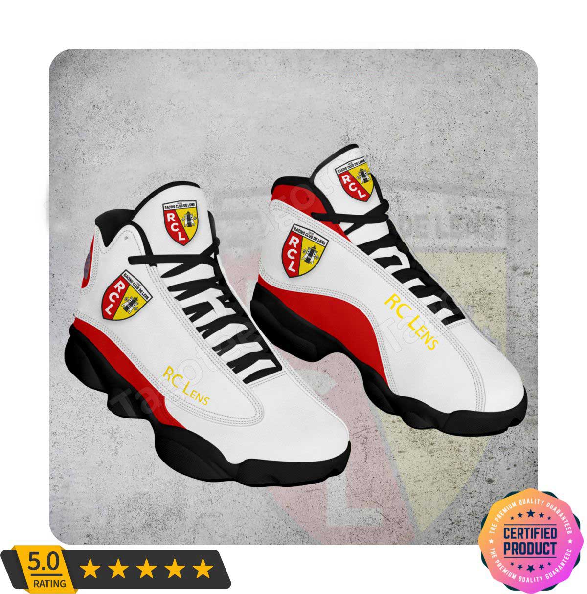 RC Lens White Red Air Jordan 13 Shoes RC Lens White Red Air Jordan 13 Shoes