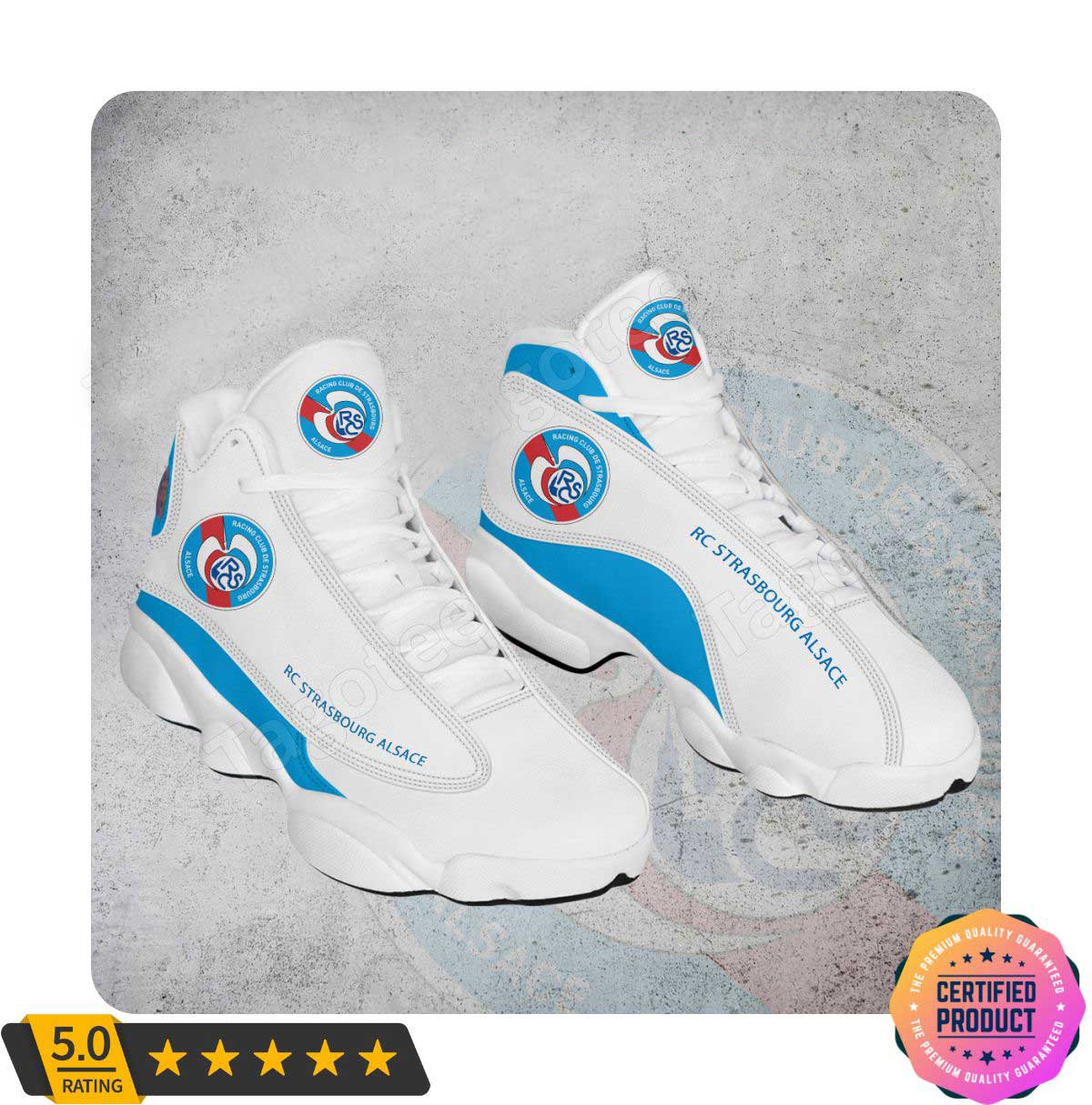 RC Strasbourg Alsace White Blue Air Jordan 13 Shoes RC Strasbourg Alsace White Blue Air Jordan 13 Shoes