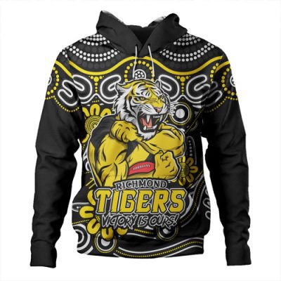 Richmond Hoodie Aboriginal Inspired Tough Fan Football For Life