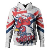 Sydney Roosters Hoodie - Happy Australia Day We Are One And Free