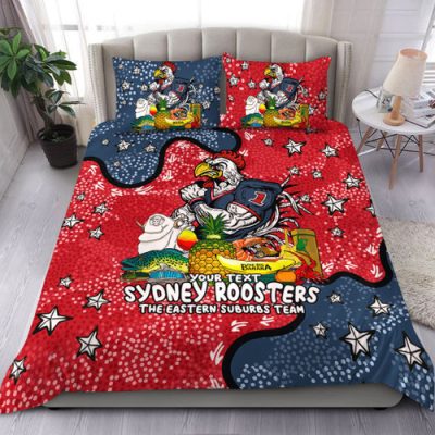 Sydney Roosters Custom Bedding Set - Australian Big Things Bedding Set