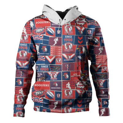 Sydney Roosters Hoodie - Team Of Us Die Hard Fan Supporters Comic Style