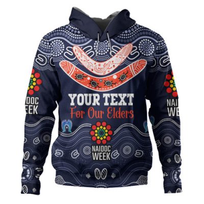 Sydney Roosters Naidoc Week Custom Hoodie - NAIDOC WEEK 2023 Indigenous Inspired For Our Elders Theme (White)